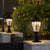 Pair of Classic Style Solar Column Headlights with Dimmable LED