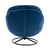 Blue Velvet Accent Chair with Ottoman