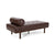 Minimal Dark Brown Chaise Lounge