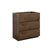 Floor Cabinet Without Basin, Walnut Color, Three Drawers, Pre-Assembled In Walnut