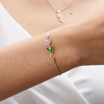 Load image into Gallery viewer, Feminine Floral Tulip Bracelet and Necklace Set
