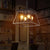 Aestin's Vintage Farmhouse Golden Black 4-Light Chandelier