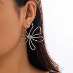 Load image into Gallery viewer, Floral Knot Outline Earrings
