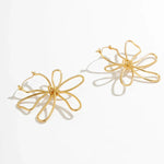 Load image into Gallery viewer, Floral Knot Outline Earrings
