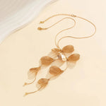 Load image into Gallery viewer, Floral Petals Lariat Tassel Necklace
