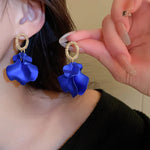 Load image into Gallery viewer, Floral Rose Petal Earrings
