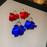 Load image into Gallery viewer, Floral Rose Petal Earrings
