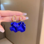 Load image into Gallery viewer, Floral Rose Petal Earrings
