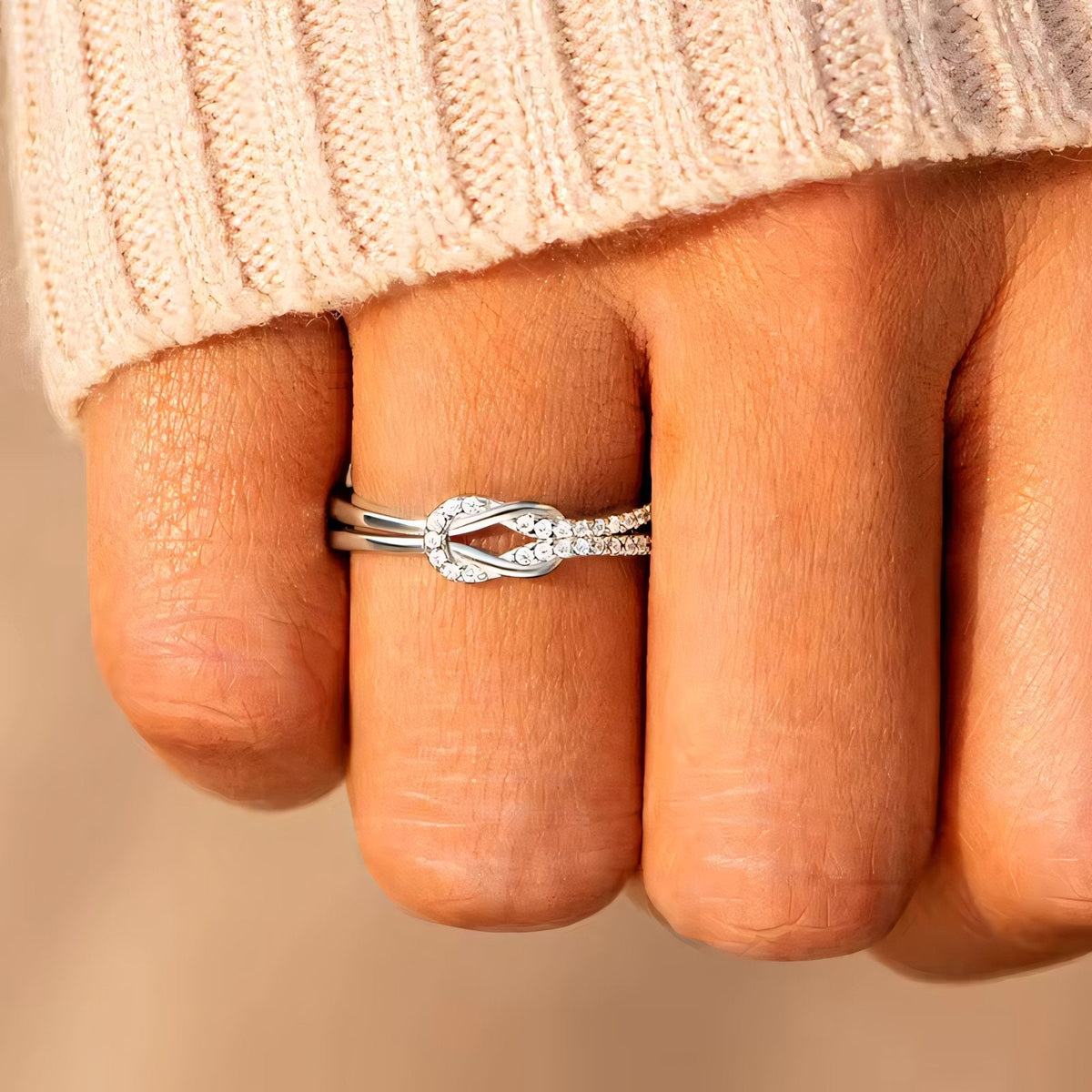 Forever united knot ring 857082