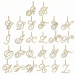 Load image into Gallery viewer, Luxe Cursive Diamond Accented Initial Necklace
