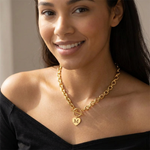 Load image into Gallery viewer, Paperclip Heart Letter Initial Choker Necklace
