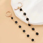 Load image into Gallery viewer, Gem Drop Hoop Earrings
