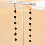 Load image into Gallery viewer, Gem Drop Hoop Earrings
