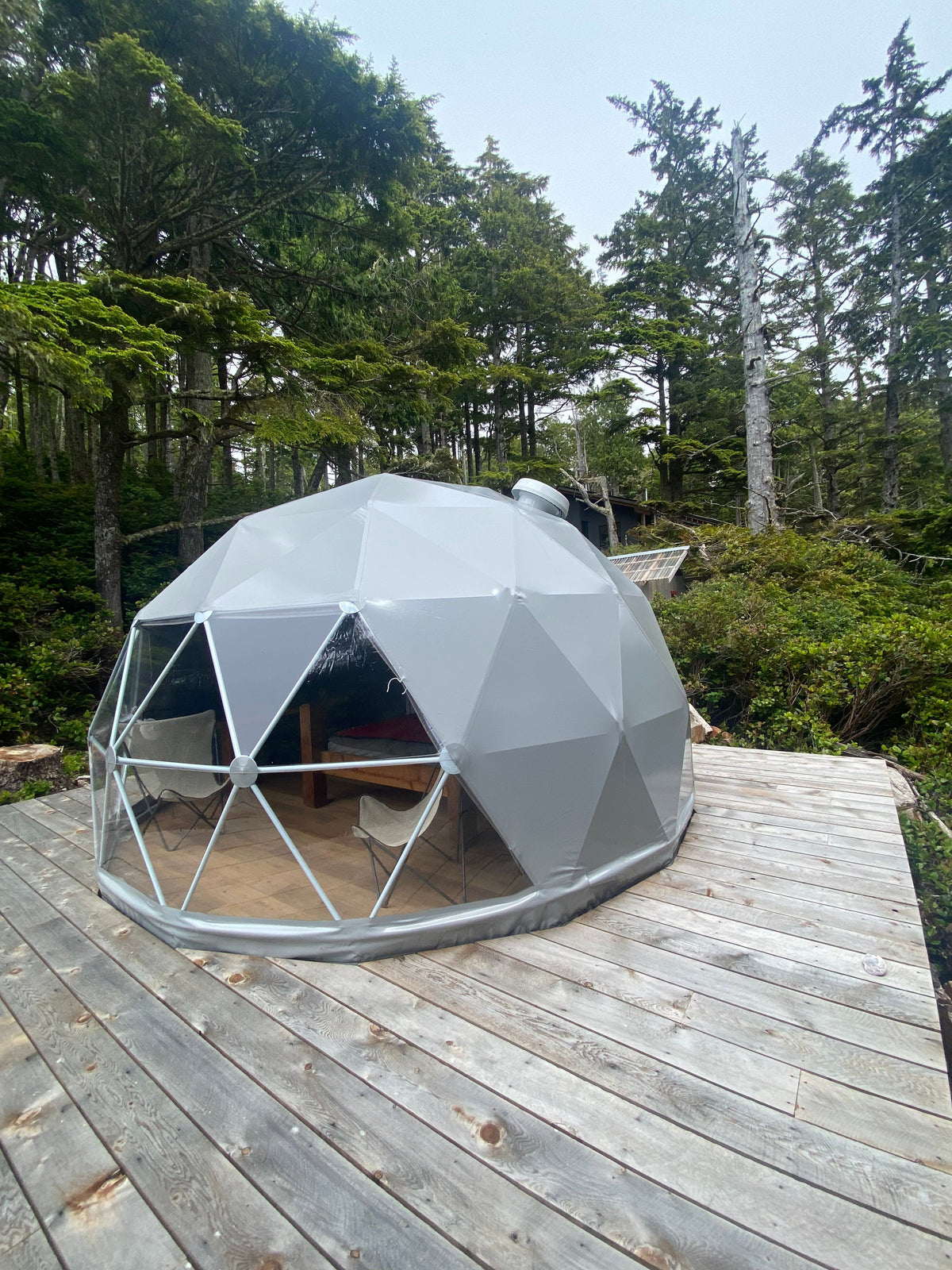 Geodesic Dome Geodesic Domes Geodesic Dome 5M Glamping Tent 32x2 PVC- GD5GT32PVC