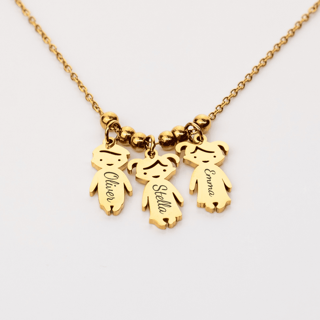 Dainty Family Charm Necklace