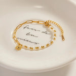 Load image into Gallery viewer, Golden Paperclip Boho Sun Bracelet
