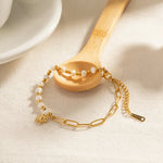 Load image into Gallery viewer, Golden Paperclip Boho Sun Bracelet
