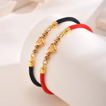 Load image into Gallery viewer, Heart Letter Initial Milan Rope Bracelet
