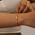 Load image into Gallery viewer, Heart Letter Initial Milan Rope Bracelet
