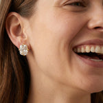 Load image into Gallery viewer, Chunky Rectangle Diamond Stud Earrings
