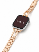 Load image into Gallery viewer, Rose Gold Diamond-Studded Apple Watch Band for Watch 7, 8, S9, S10
