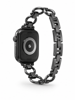 Load image into Gallery viewer, Luxury Black Metal Chain Bracelet for Apple Watch Series 9/8/7/6/SE/5/3 – 38/40/41/42/44/45/49mm
