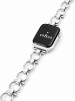 Load image into Gallery viewer, Luxury Silver Metal Chain Bracelet with Case for Apple Watch Series 9/8/7/6/SE/5/3 – 38/40/41/42/44/45/49mm
