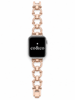 Load image into Gallery viewer, Luxury Rose Gold Metal Chain Bracelet for Apple Watch Series 9/8/7/6/SE/5/3 – 38/40/41/42/44/45/49mm
