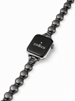 Load image into Gallery viewer, Black Beaded Bracelet for Apple Watch S10-1/SE/Ultra – 38–49mm
