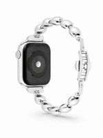 Load image into Gallery viewer, Silver Beaded Bracelet for Apple Watch S10-1/SE/Ultra – 38–49mm
