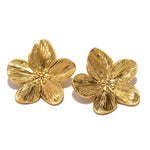 Load image into Gallery viewer, Hibiscus Floral Stud Earrings
