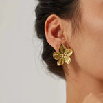 Load image into Gallery viewer, Hibiscus Floral Stud Earrings
