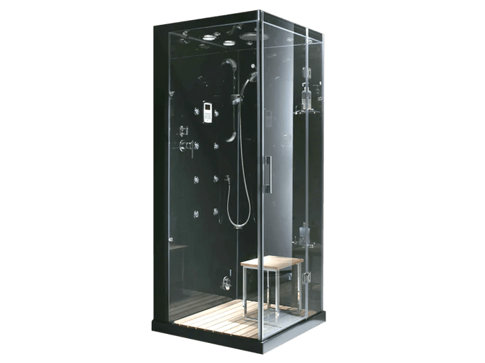 HOMEWARD BATH Black Shower Jupiter Steam Shower-M6023