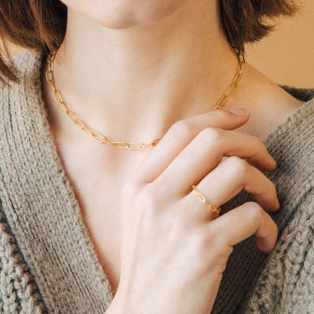 Clip Chain Link Layer Link Necklace