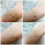 Load image into Gallery viewer, Birth Flower Bracelet Birthstone Bracelet
