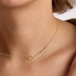 Load image into Gallery viewer, Frosted Letter Necklace Signature Necklace
