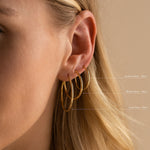 Load image into Gallery viewer, Lightweight Hoops Gold and Silver Earrings (4 Pack)
