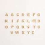 Load image into Gallery viewer, Diamond Letter Earrings Dainty Huggie Earrings

