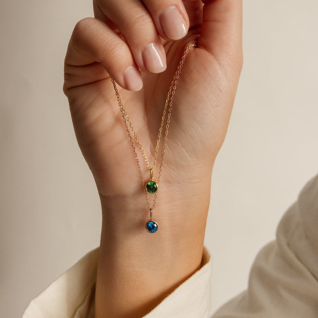 Birthstone Necklace Gemstone Necklace