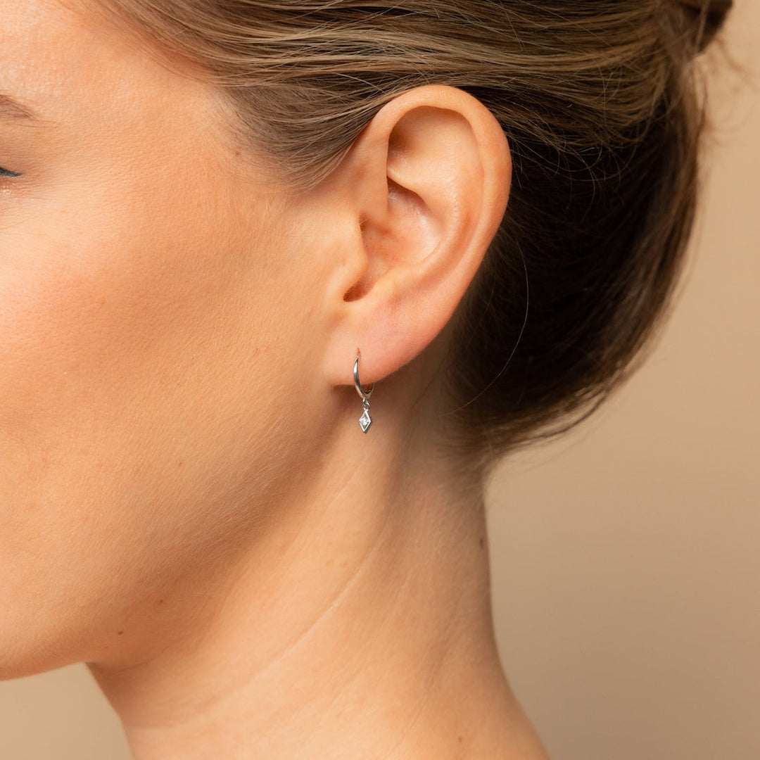 Dangle Earrings Dainty Diamond Drop Earrings