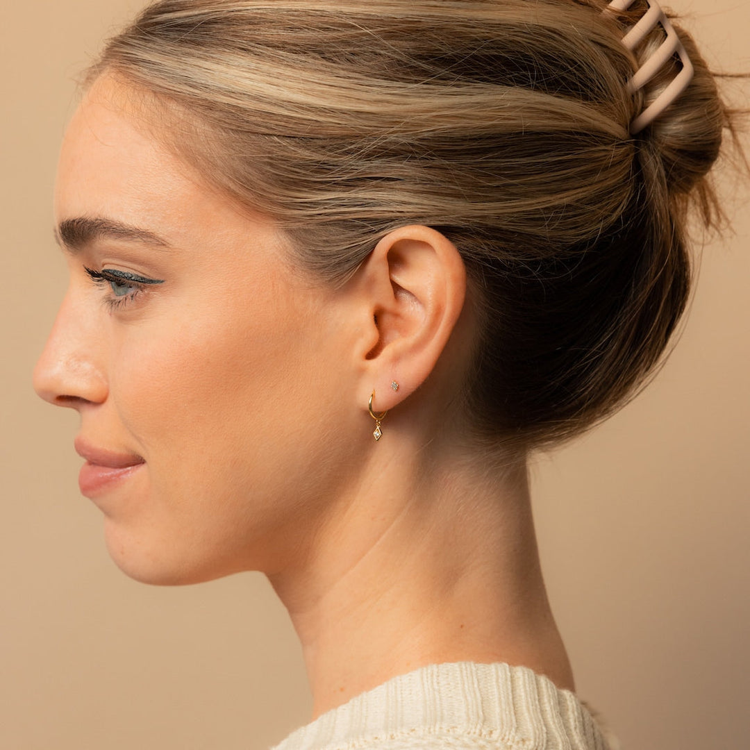 Dangle Earrings Dainty Diamond Drop Earrings