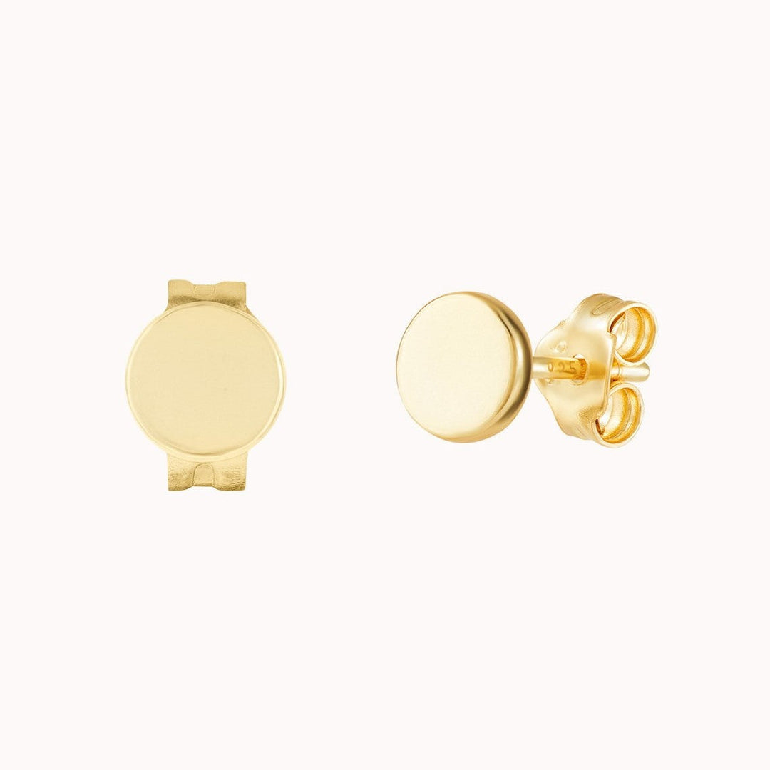 Tiny Circle Dot Minimalist Stud Earrings