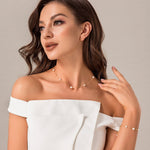 Load image into Gallery viewer, Gold and Pearl Necklace Alternating Pearl and Gold Chain
