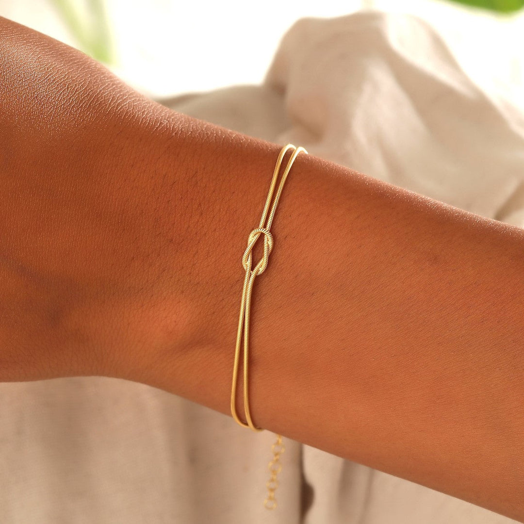 Knot Bracelet Snake Chain Knot Bracelet