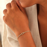 Load image into Gallery viewer, Knot Bracelet Snake Chain Knot Bracelet
