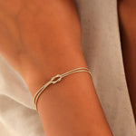 Load image into Gallery viewer, Knot Bracelet Snake Chain Knot Bracelet
