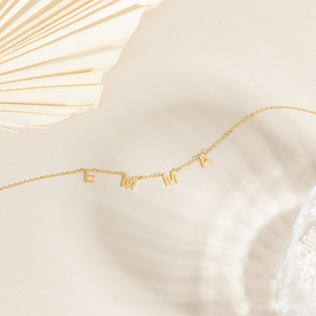 Letter Name Necklace Personalised Name Necklace