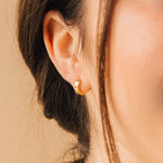 Load image into Gallery viewer, Classic Huggies Minimalist Small Hoops
