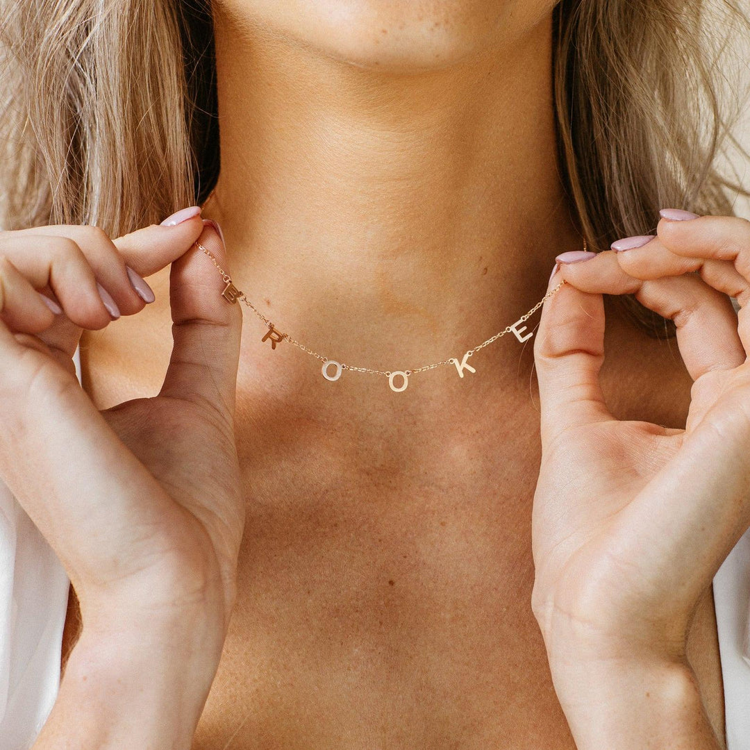 Letter Name Necklace Personalised Name Necklace
