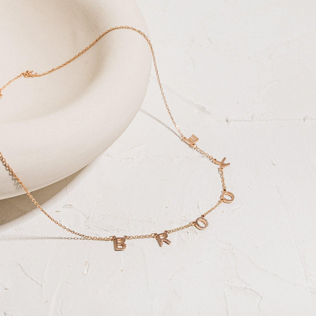 Letter Name Necklace Personalised Name Necklace